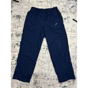 Nike Sportswear Vintage Lined Sweatpants Men Track L Navy Ankle Zip Windbreaker